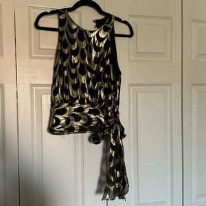 Milly Deco top — gold and festive